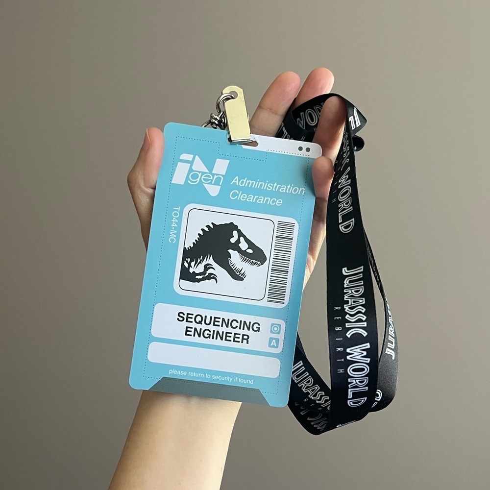 Jurassic World Lanyard with ID Badge